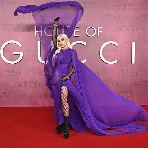 lady gaga purple dress gucci|lady gaga gowns.